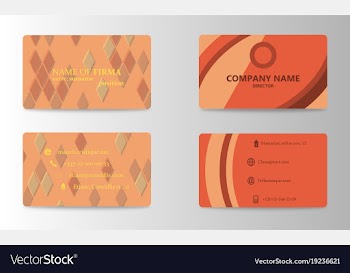 Modern business card template vector image