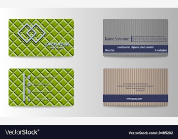 Modern business card template vector image