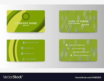 Modern business card template vector image