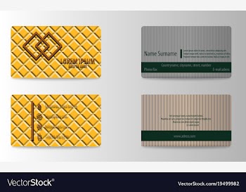 Modern business card template vector image