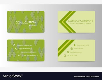 Modern business card template vector image