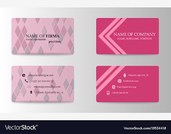 Modern business card template vector image