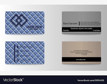Modern business card template vector image