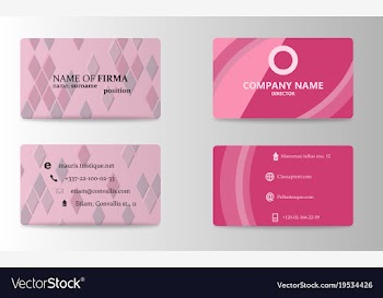 Modern business card template vector image