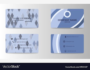 Modern business card template vector image