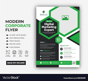 modern business corporate flyer design template