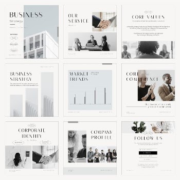 Modern business Instagram post template | Free PSD - rawpixel