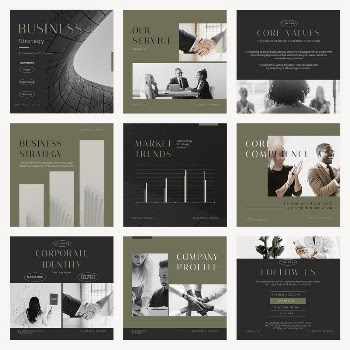 Modern business Instagram post template | Free PSD - rawpixel
