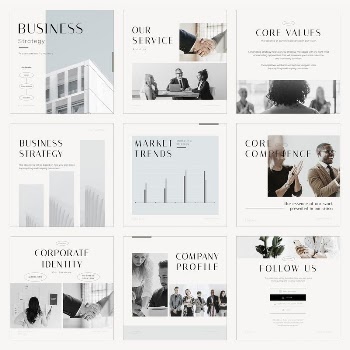 Modern business Instagram post template | Free Vector - rawpixel