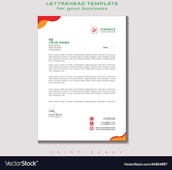 modern business letterhead template