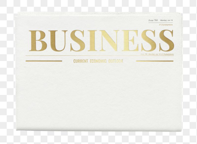 Modern business png newspaper sticker, | Free PNG - rawpixel
