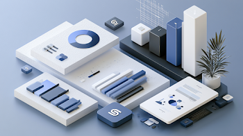 Modern Business Presentation Template with Geometric Elements