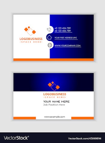 modern business template visiting cards design