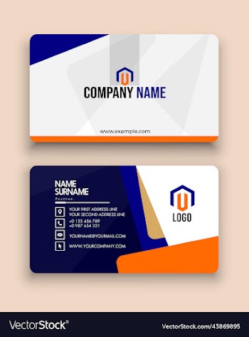 modern business template visiting cards design