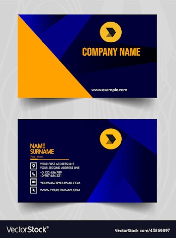 modern business template visiting cards design