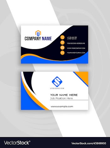 modern business template visiting cards design