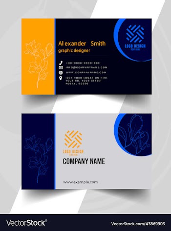 modern business template visiting cards design