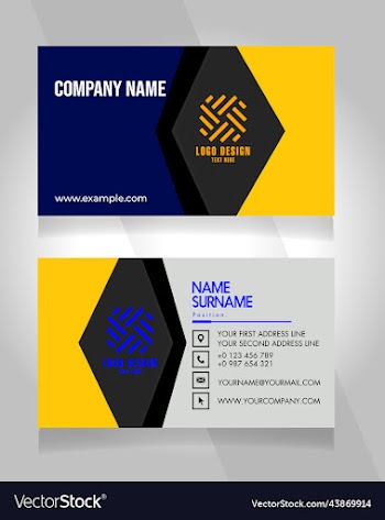 modern business template visiting cards design
