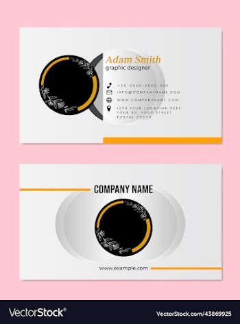 modern business template visiting cards design