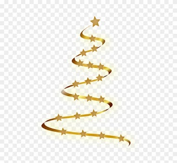 Modern Christmas Cliparts 7, Buy Clip Art - Gold Christmas Tree Png