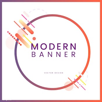 Modern circle banner in colorful frame illust.. | Free stock vector - 513384