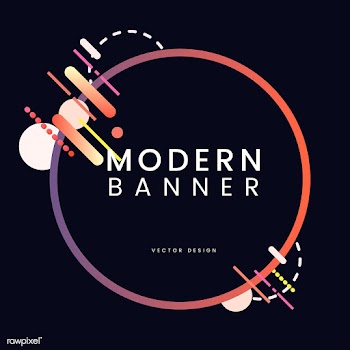 Modern circle banner in colorful frame illust.. | Free stock vector - 513390