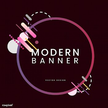 Modern circle banner in colorful frame illust.. | Free stock vector - 513420