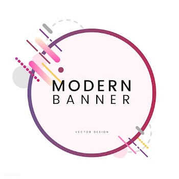 Modern circle banner in colorful frame illust.. | Free stock vector - 513437