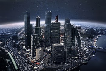 Modern city, office buildings & | Free Photo - rawpixel