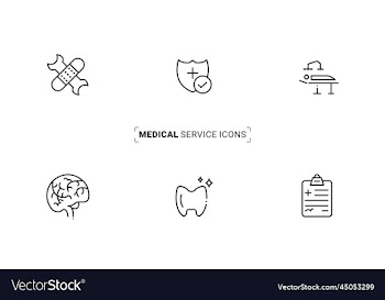 modern clinical service icon set for multipurpose