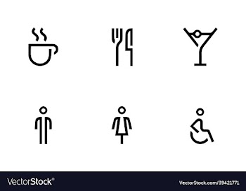 modern collection of simple icons