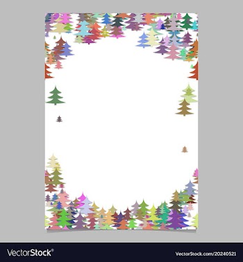 Modern colorful christmas design stationery vector image