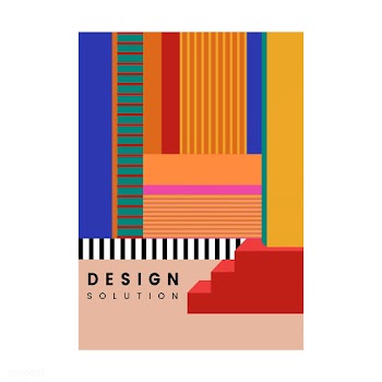 Modern colorful poster design graphic | Free stock vector - 454282
