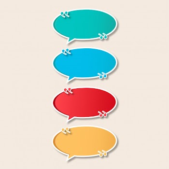 Modern colorful speech bubble banner collection Free Vector