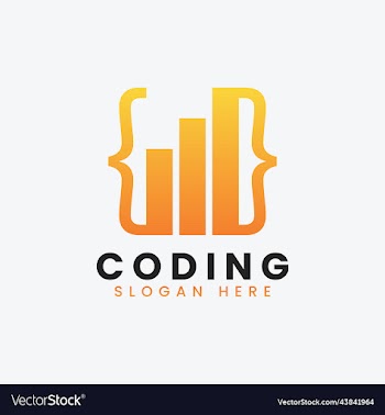 modern computer programming coding logo design