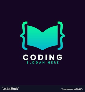 modern computer programming coding logo design