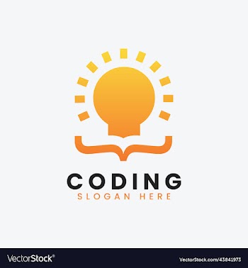 modern computer programming coding logo design