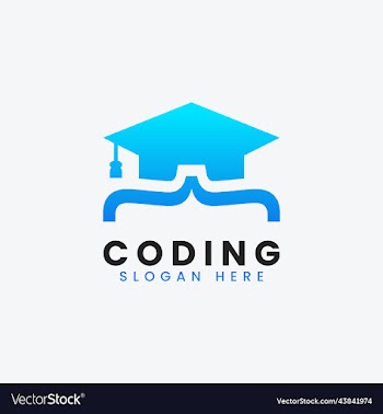modern computer programming coding logo design