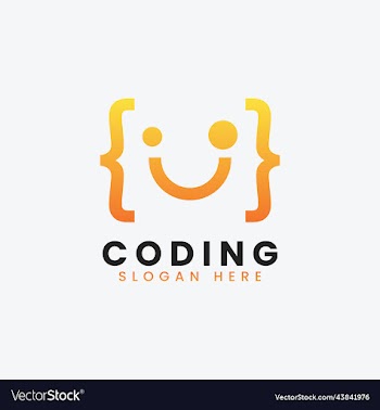 modern computer programming coding logo design