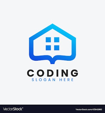 modern computer programming coding logo design