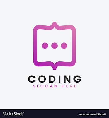 modern computer programming coding logo design