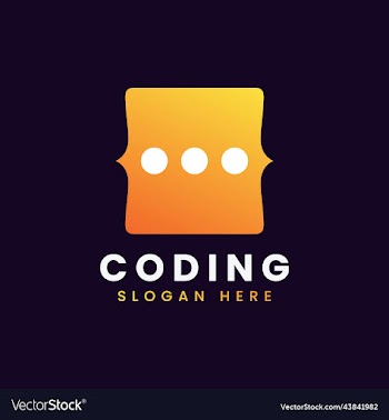 modern computer programming coding logo design