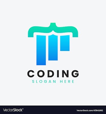 modern computer programming coding logo design