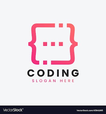 modern computer programming coding logo design