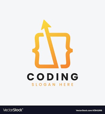 modern computer programming coding logo design