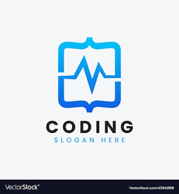 modern computer programming coding logo design