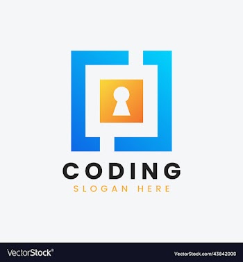 modern computer programming coding logo design