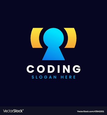 modern computer programming coding logo design