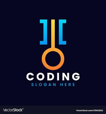 modern computer programming coding logo design