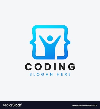 modern computer programming coding logo design